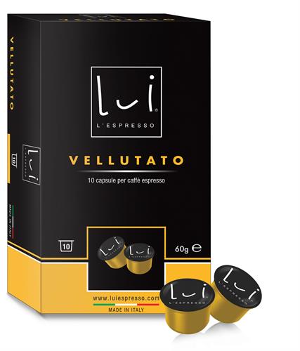 10 קפסולות לואי מסוג ולוטטו | חוזק 6 - Vellutato