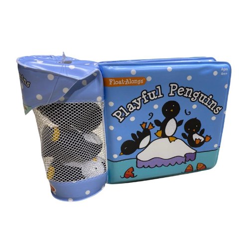 ספר לאמבטיה + אביזרים פינגווינים
