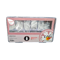 קופסא לציפורניים בלרינה שקוף (500 יחידות)