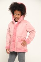 מעיל פליז ארוך הדפס גב