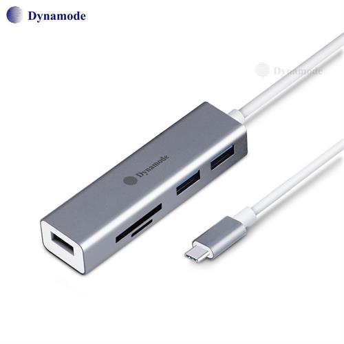 מתאם Type C תחנת עגינה עם חיבורים SD-Micro SD ו 3 יציאות USB3.0