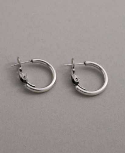 עגילי DANON - ג'יפסי MUST כסוף קטן (13 ממ)