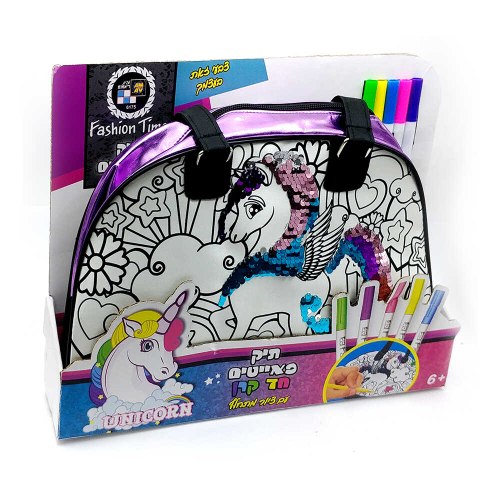 תיק פאייטים חד קרן