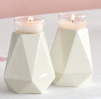 פמוטי שבת בסגנון גיאומטרי עכשווי