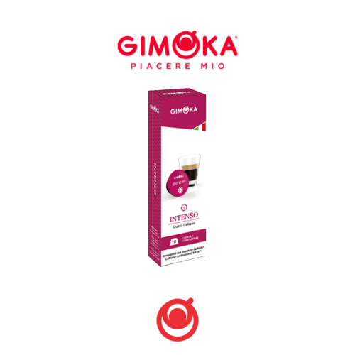 10 קפסולות אינטנסו ג'ימוקה תואם קפיטאלי Gimoka Intenso espresso italiano