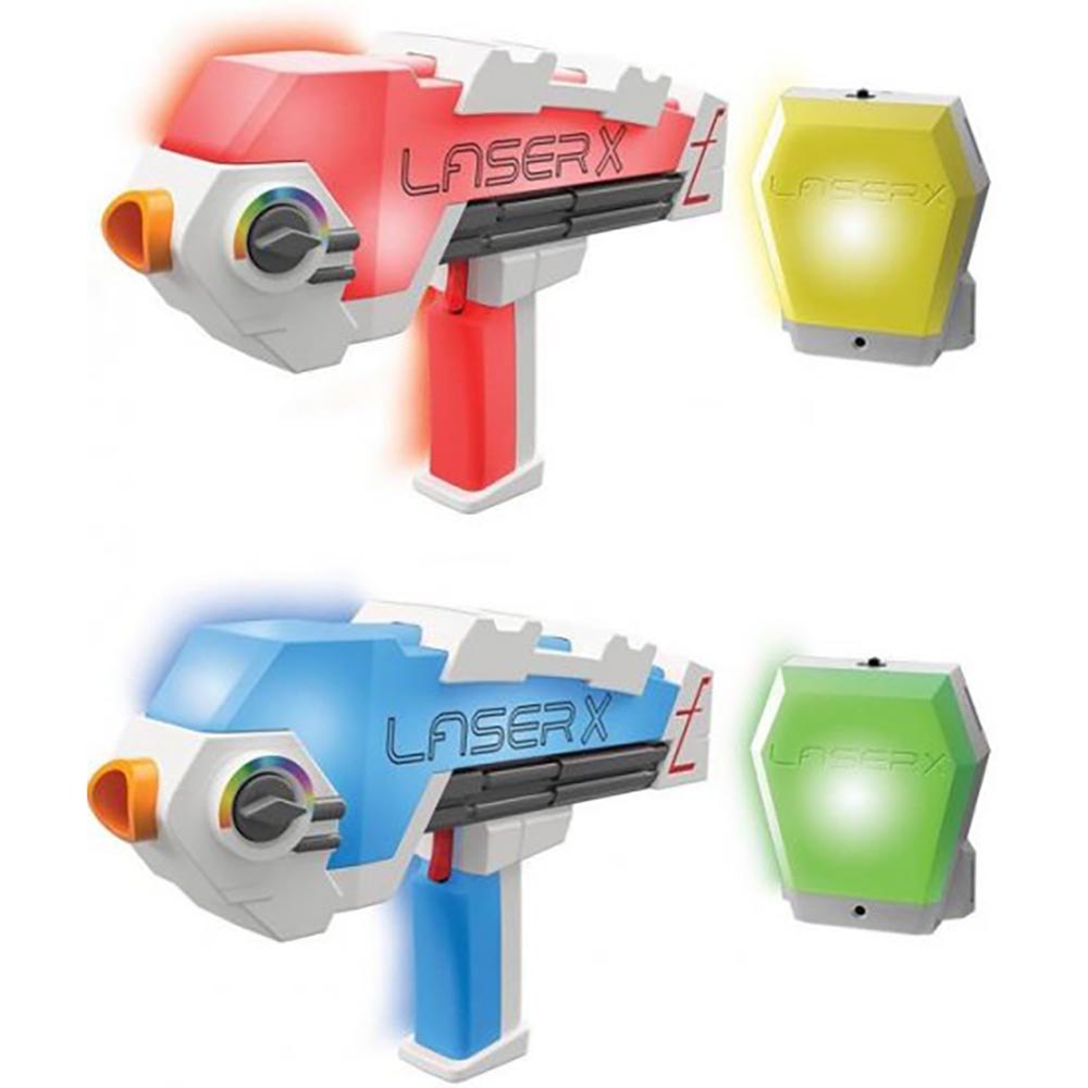 לייזר איקס זוג אקדחי משחק רבולושן LASER X LASER X