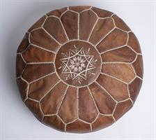 פוף עור חום בהיר