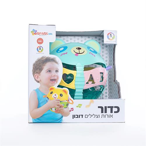 "כדור אורות וצלילים דובון גדול"