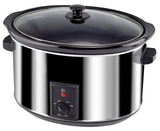 סיר בישול איטי 8 ליטר נירוסטה זקש EFSC800