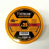 מארז 25 דיסקים לחיתוך ½4" בקופסאת פח מבית HOTECHE