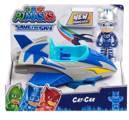 מטוס עם דמות ילד חתול