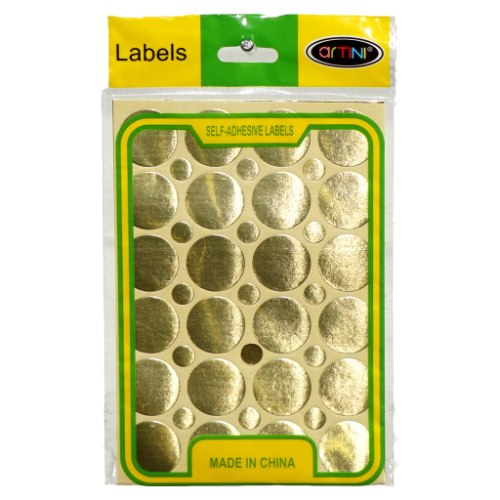 מדבקות עגולות זהב/כסף 2.4