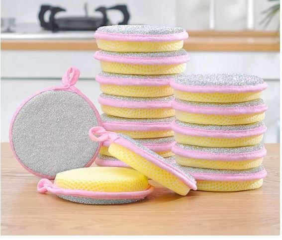 ספוג דו-צדדי לניקוי עוצמתי סט 5 ספוגים