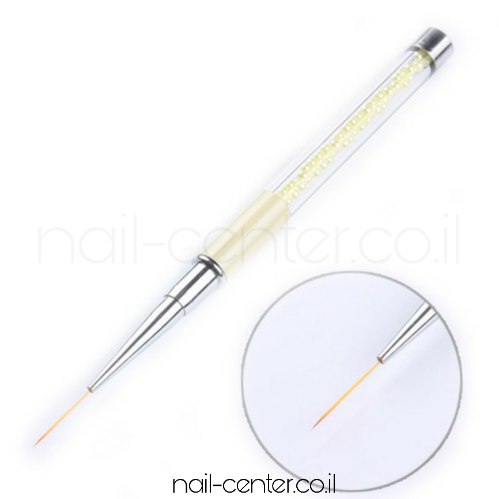 מכחול ציור ארוך דק צהוב