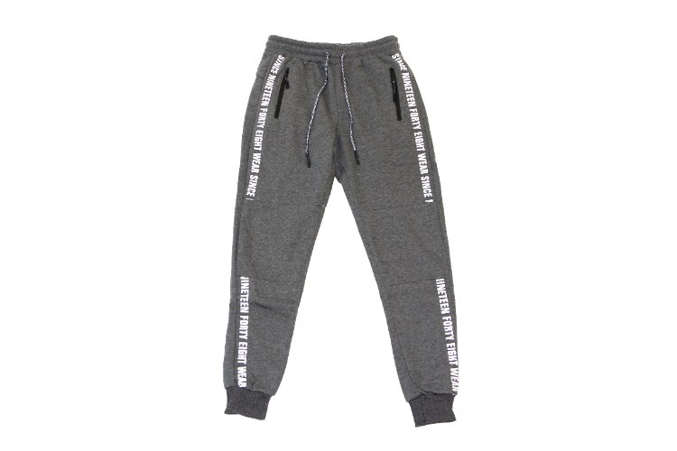 מכנסי פוטר הדפס בצד גברים