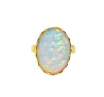 טבעת זהב 14K משובצת אבן חן אופל