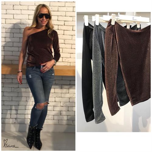 חולצת לורקס כתף אחת