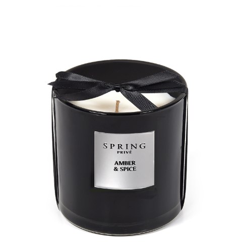 נר פרייבט קולקשן AMBER & SPICE - צילנדר גודל 8 240 גרם