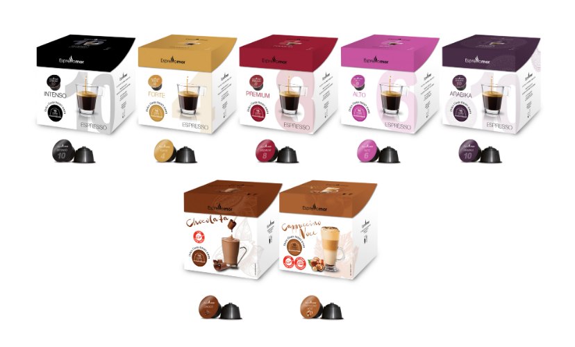 160 קפסולות תואמות MIX - קפה ומשקאות לבחירה למכונות Nescafe Dolce Gusto