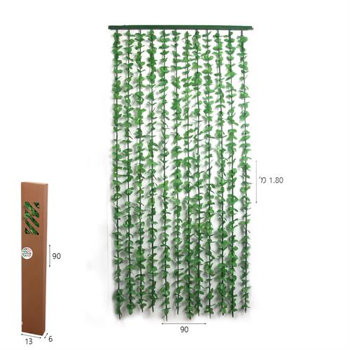 וילון עלים ירוק 90*180 סמ