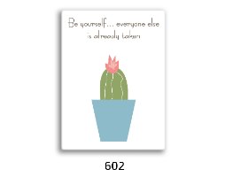 רביעיית תמונות השראה אהבה, קקטוס סגול, קקטוס כחול והמילה לחלום, דגם 13