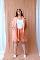 ג׳קט מייקי ורוד סומק