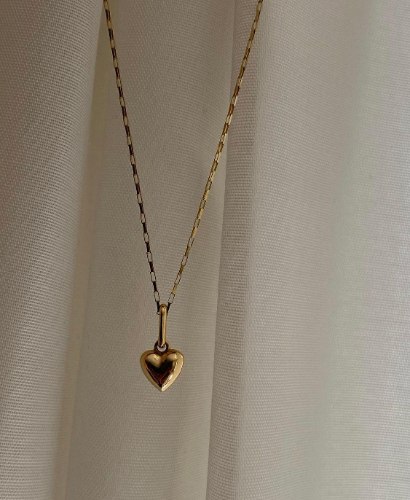 שרשרת לב לוסי זהב 14 קראט