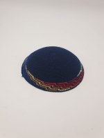 כיפה סרוגה שולי זגזג