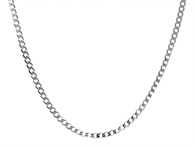 שרשרת חוליות עדינה 50-60 סמ 3.6 ממ ארוכה עם נוכחות לגבר