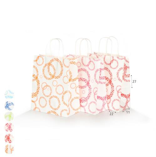 שקית קרטון עיגולים 22*27*11 סמ