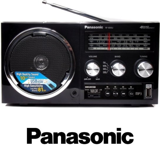Panasonic רדיו בסגנון רטרו+USB דגם RF800U