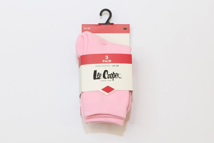 שלישיית גרבי מגבת בנות חלק LC