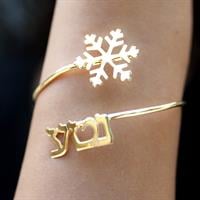 צמיד קשיח פתית שלג