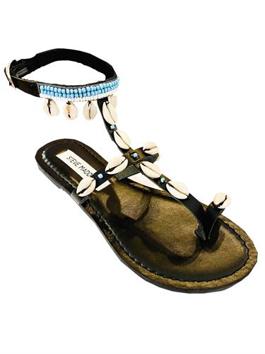 סנדל צדפים מחורז CRETE שחור