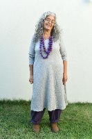 טוניקה מדגם קשת בצבע אפור מלאנז׳