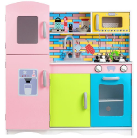 DTY7834 - מטבח מעץ צבעוני לילדים דגם עמית, צעצועץ