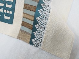 כיסוי חלות מהודר בעיצוב אומנותי, שיעשיר את שלחן השבת שלכם - דגם נעמה