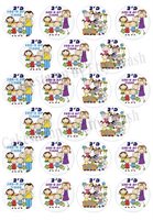 שקף טרנספר - יום המאה - לשוקולד על מקל - 22 יח'