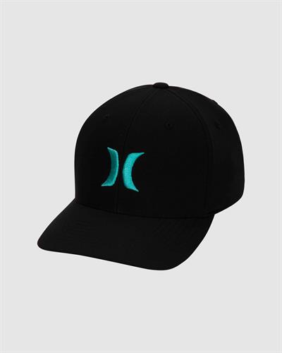Hurley Dri-Fit One and Only Hat - Black / NEPTUNE GREEN