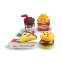 מיני ממתקים מבצק סוכר דגם אוכל רחוב - יוצרים משחקים ואוכלים