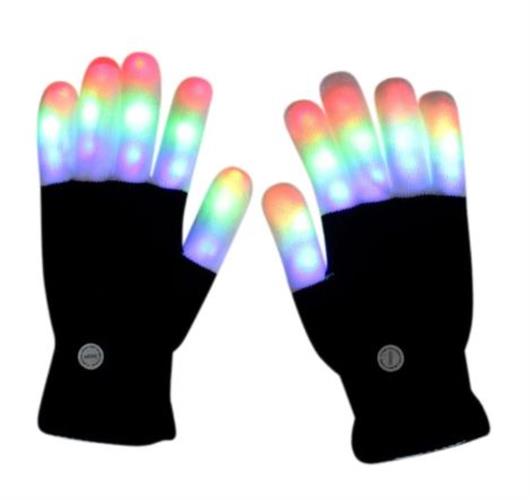 זוג כפפות לד