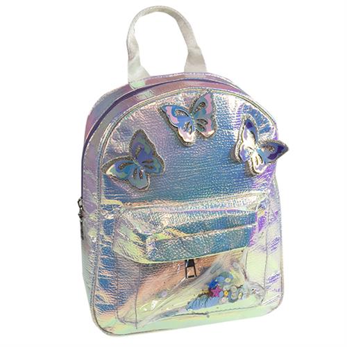 תיק לבנות- מבריק+ פרפרים