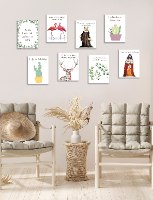 קולקצית תמונות מעוררות השראה לסלון, פינת אוכל חדר שינה ועוד, דגם 802