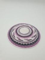 כיפה סרוגה צפוף חצי שטוח