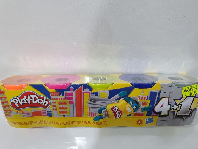 5 מיכלי בצק Play-doh