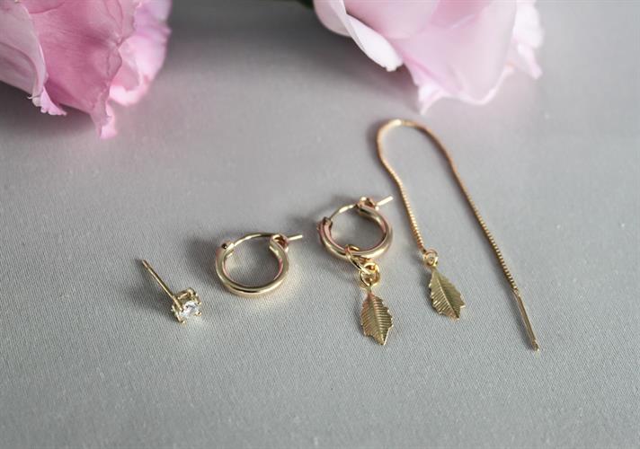 סט עגילי נוצה