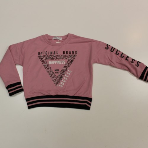 חולצה פוטר נערות HAPPINESS ורוד