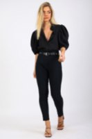 חולצת גקט מישל  שחור