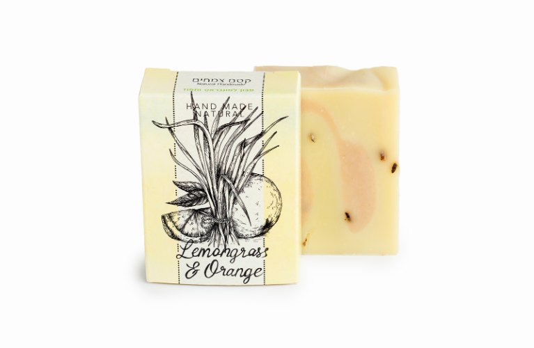 סבון טבעי למונגראס ותפוז (המחיר כולל מע"מ)