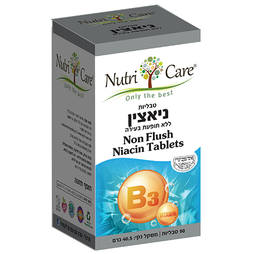 ניאצין ללא בעירה B3, מכיל 90 כמוסות,  200 מ"ג,  נוטרי קר